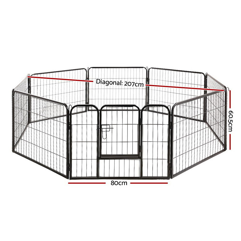 i.Pet - 24" 8 Panel Dog Playpen