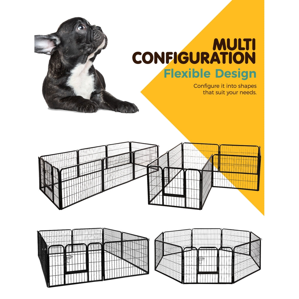 i.Pet - 24" 8 Panel Dog Playpen