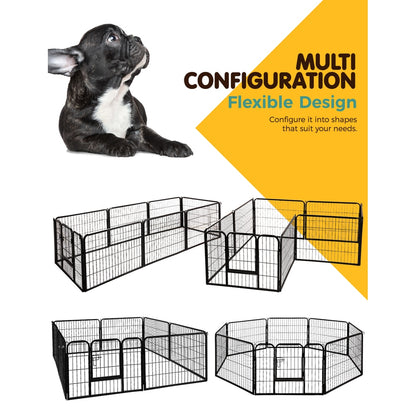 i.Pet - 24" 8 Panel Dog Playpen