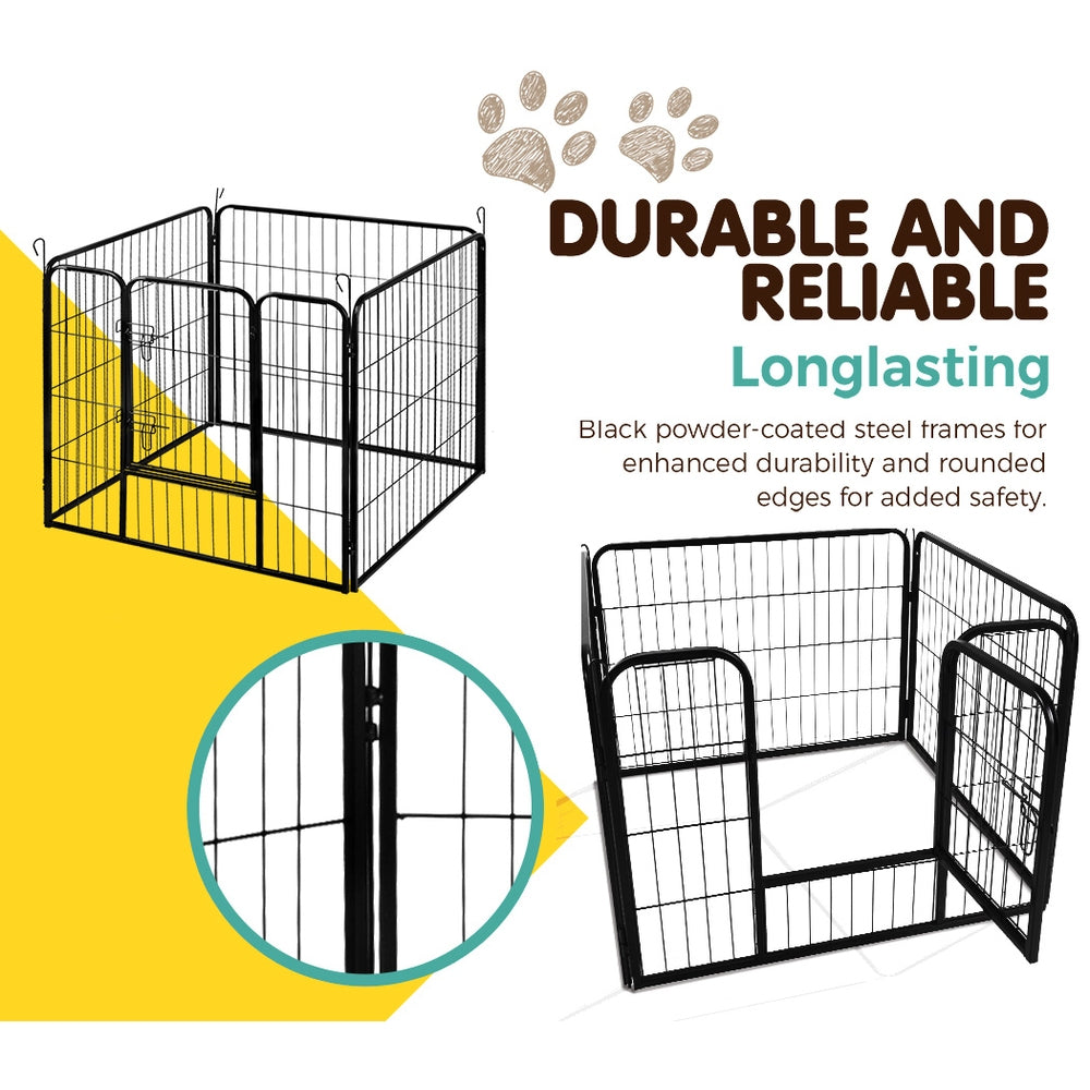 i.Pet - 24" 8 Panel Dog Playpen