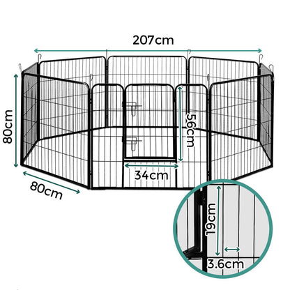 i.Pet - 32" 8-Panel Dog Playpen Fence