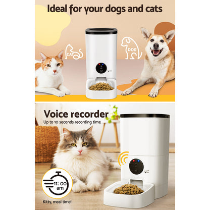 i.Pet - 6L Smart Automatic Pet Feeder with WiFi Control 6L