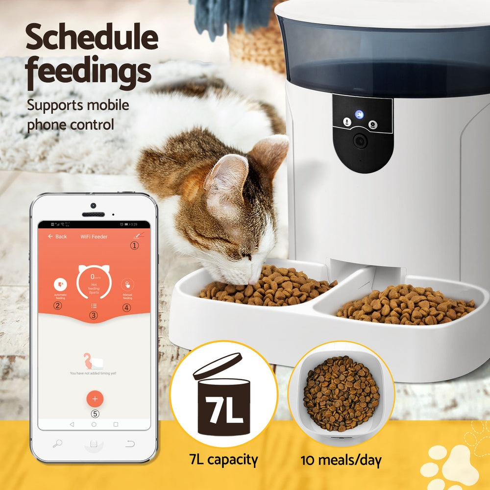 i.Pet - 7L Smart Pet Feeder with Camera and WiFi Control