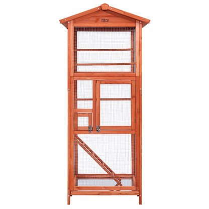 i.Pet - 168cm Large Bird Cage Aviary with Wooden Frame and Asphalt