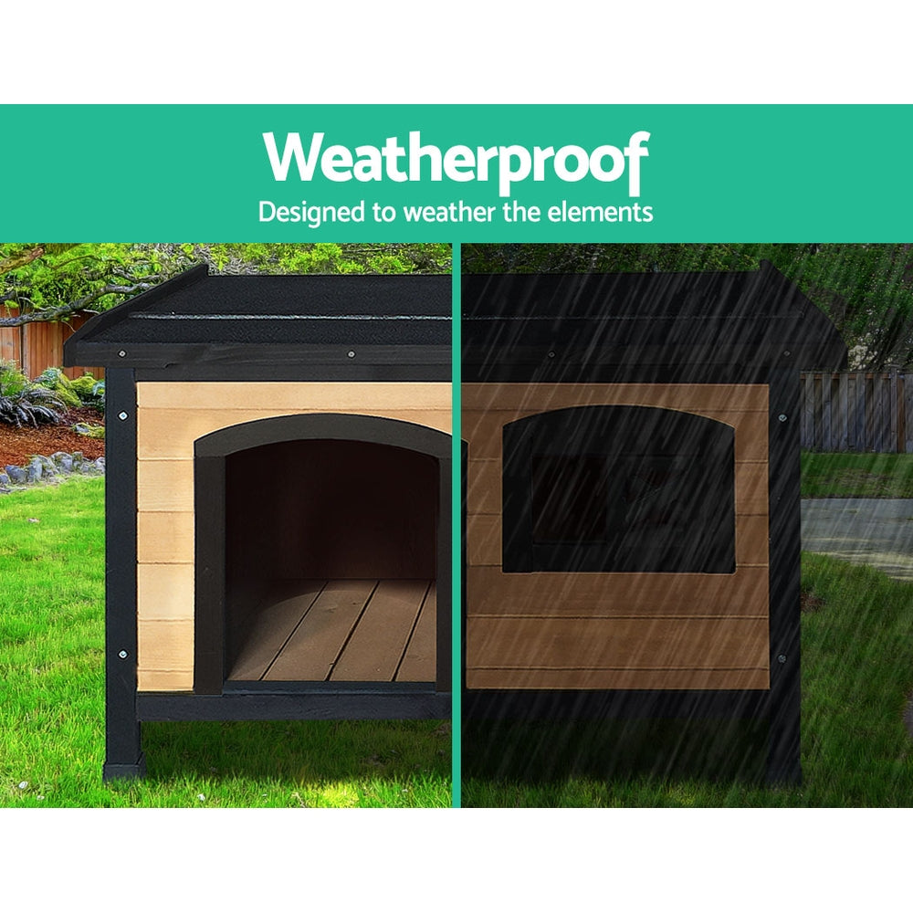 i.Pet - Extra Large Wooden Outdoor/Indoor Puppy Pet House