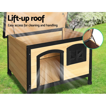 i.Pet - Extra Large Wooden Outdoor/Indoor Puppy Pet House