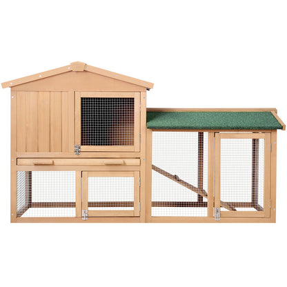 i.Pet - Wooden Outdoor Pet Hutch 138x44x85cm