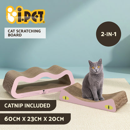 i.Pet - Cat Scratching Board with Climbing Pad & Catnip