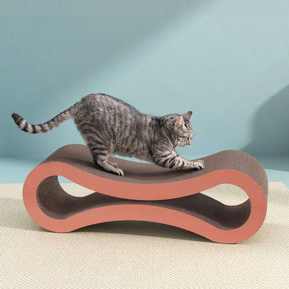 i.Pet - Cat Scratching Board with Cardboard Bed & Catnip