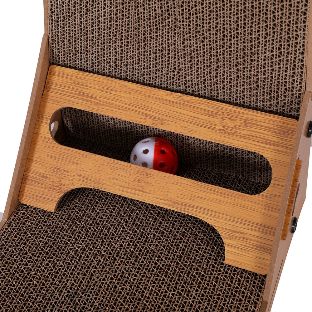 i.Pet - Cat Scratching Board with Climbing Toy & Catnip