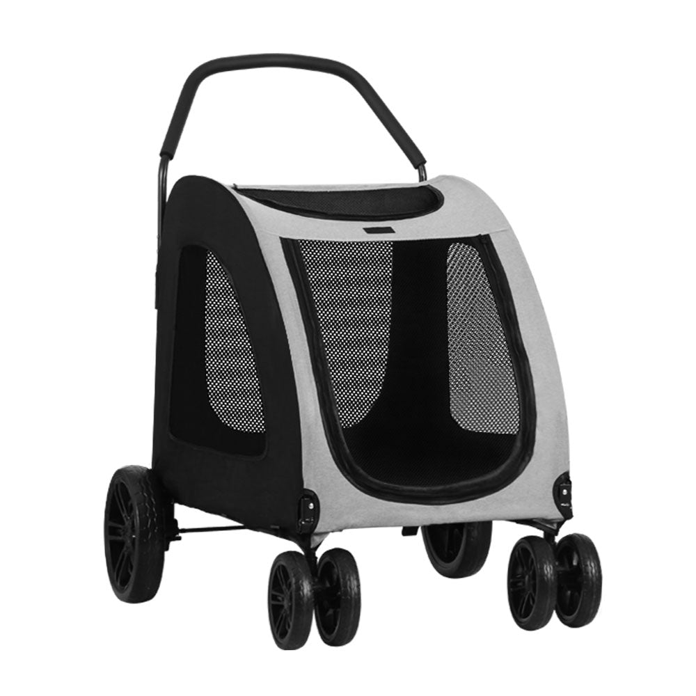 i.Pet - Pet Stroller Dog Pram Large Carrier Cat Travel Foldable Stroller 4 Wheels Trolley