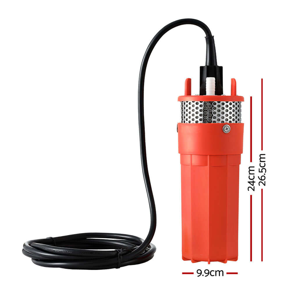 Giantz - Submersible Solar Water Pump 24V 70M Head Deep Well Bore Self-priming