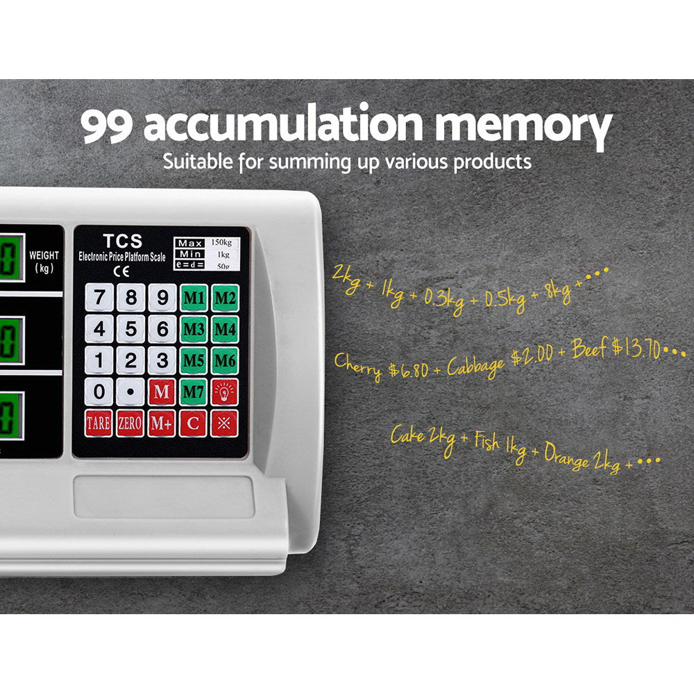 Emajin - Platform Scales Digital 150KG Electronic Scale Counting LCD