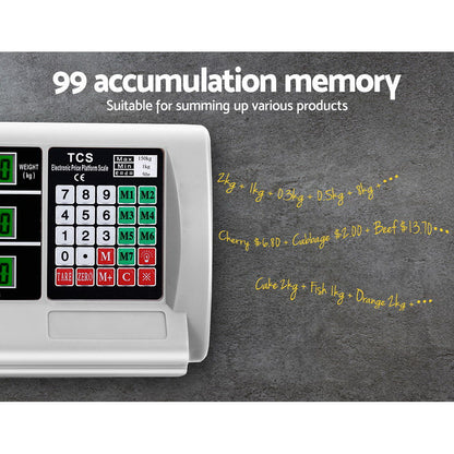 Emajin - Platform Scales Digital 150KG Electronic Scale Counting LCD