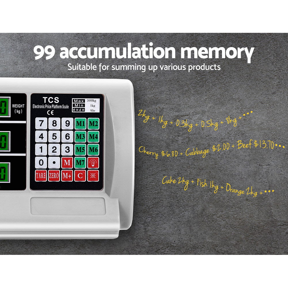 Emajin - Platform Scales Digital 300KG Electronic Scale Counting LCD