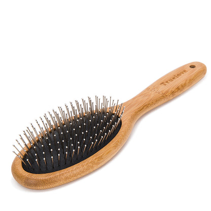 True Love Bamboo Pin Brush – Gentle Grooming for Your Pet