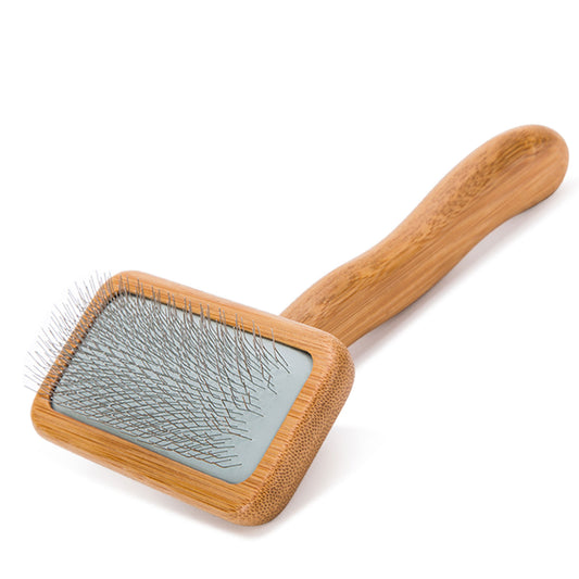 True Love Bamboo Arc Pin Brush – Natural Grooming Tool for Your Pet