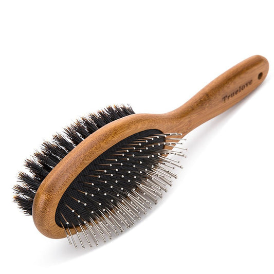 True Love Bamboo Double Brush – The Perfect Grooming Tool for Your Dog