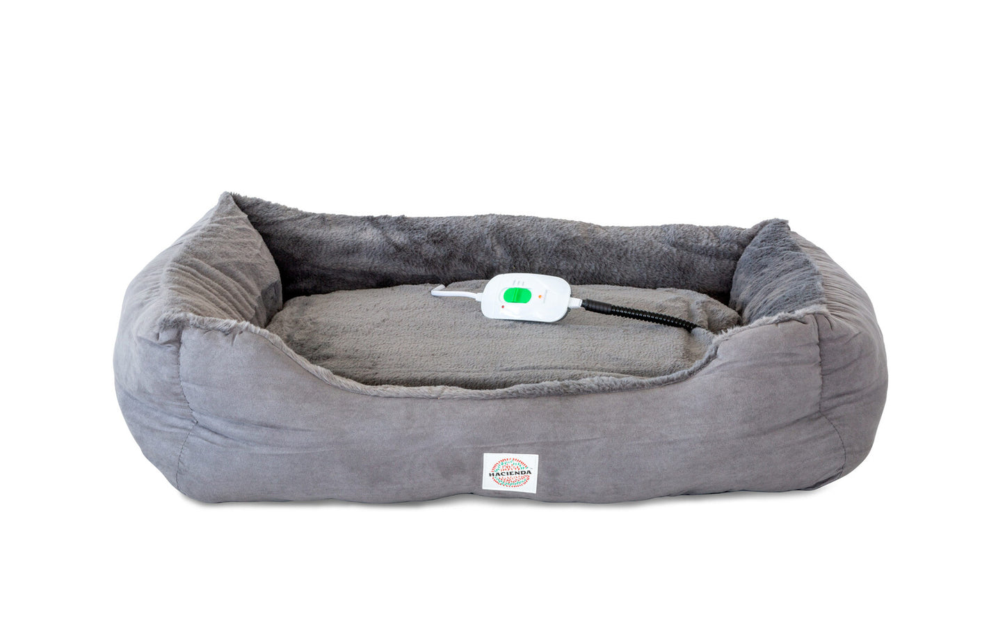 Hacienda - Electric Heated Pet Bed with Rabbit Faux Fur Covering - Small