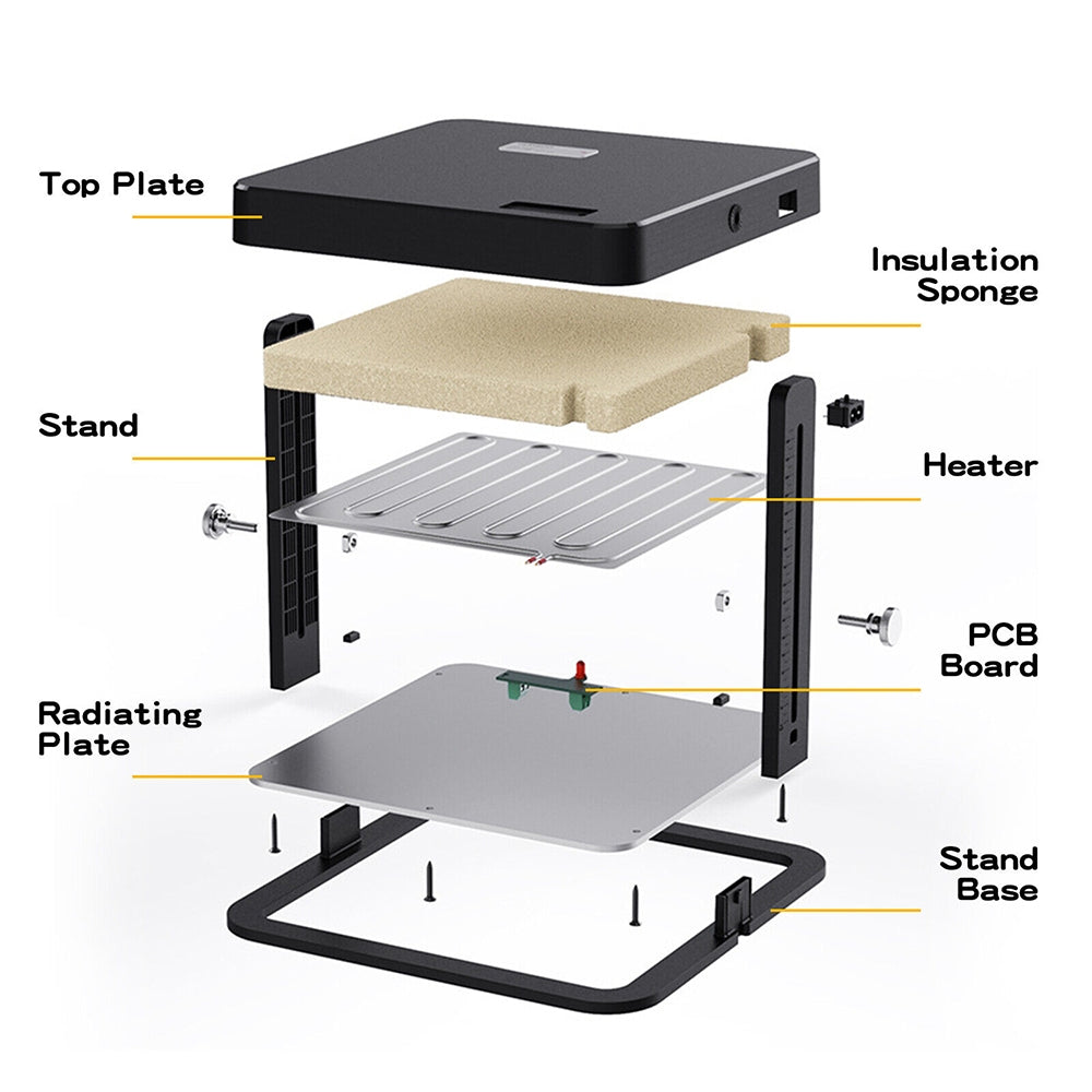 13W Chick Brooder Heating Plate – 27x27cm Chicken Coop Heater for Duck and Poultry