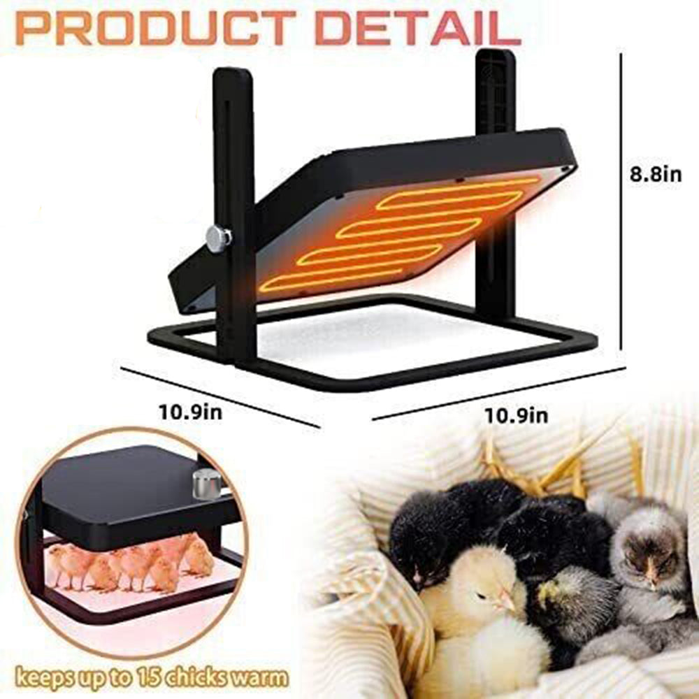 40 to 70 Degrees Celsius Adjustable Chick Brooder Heating Plate - Chicken Coop, Duck, Poultry Brooder