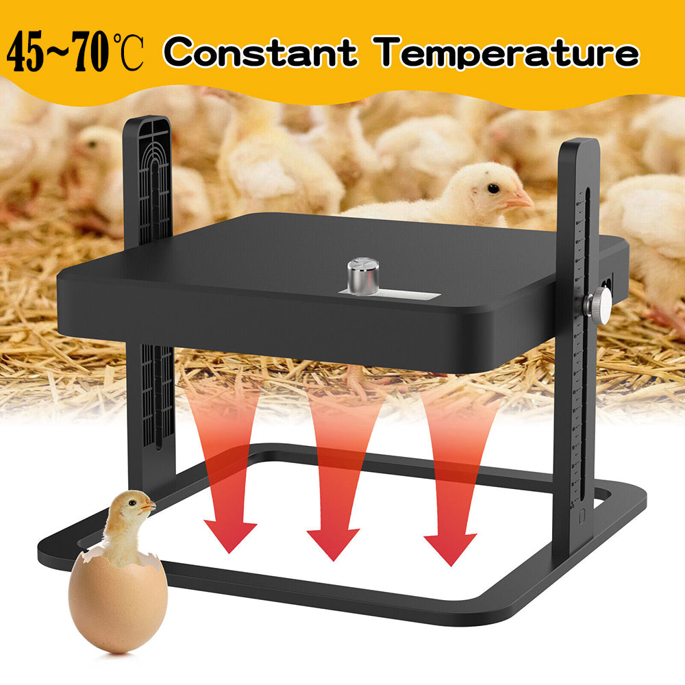 40 to 70 Degrees Celsius Adjustable Chick Brooder Heating Plate - Chicken Coop, Duck, Poultry Brooder