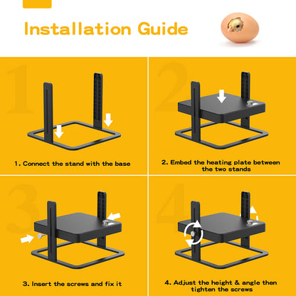 40 to 70 Degrees Celsius Adjustable Chick Brooder Heating Plate - Chicken Coop, Duck, Poultry Brooder