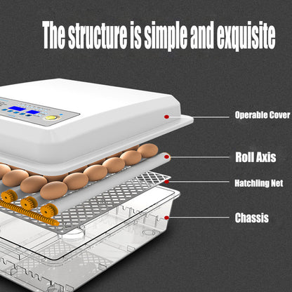 16 Egg Incubator Fully Automatic Digital Thermostat - Chicken Eggs Poultry Hatcher