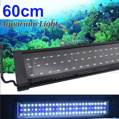 60cm Aquarium Light Full Spectrum Aqua Plant Fish Tank Bar LED Lamp