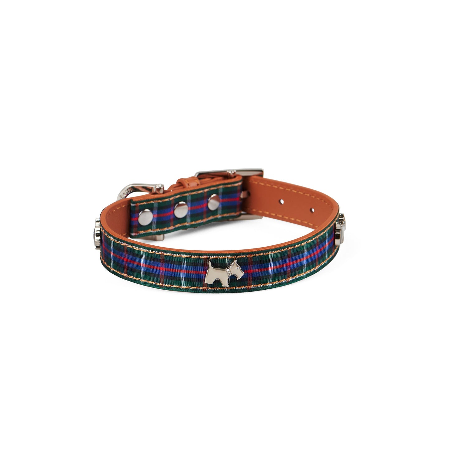 Hamish McBeth - Highland Blue Tartan Dog Collar Small