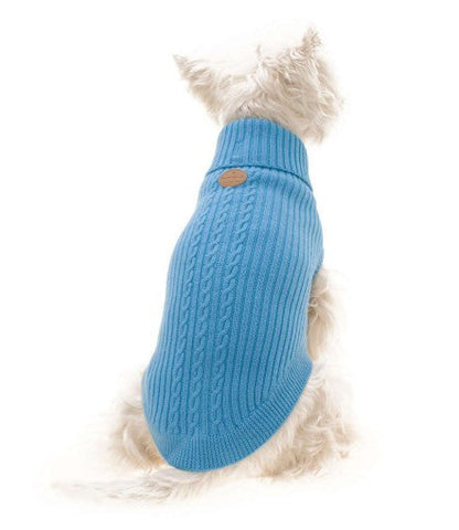 100% Mongolian Pure Wool Dog Jumper in Blue