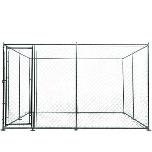 4x4m Dog Enclosure Kennel Large Chain Dogs Cat Cage Pet Animal Fencing Run Outdoor Fenced Playpen