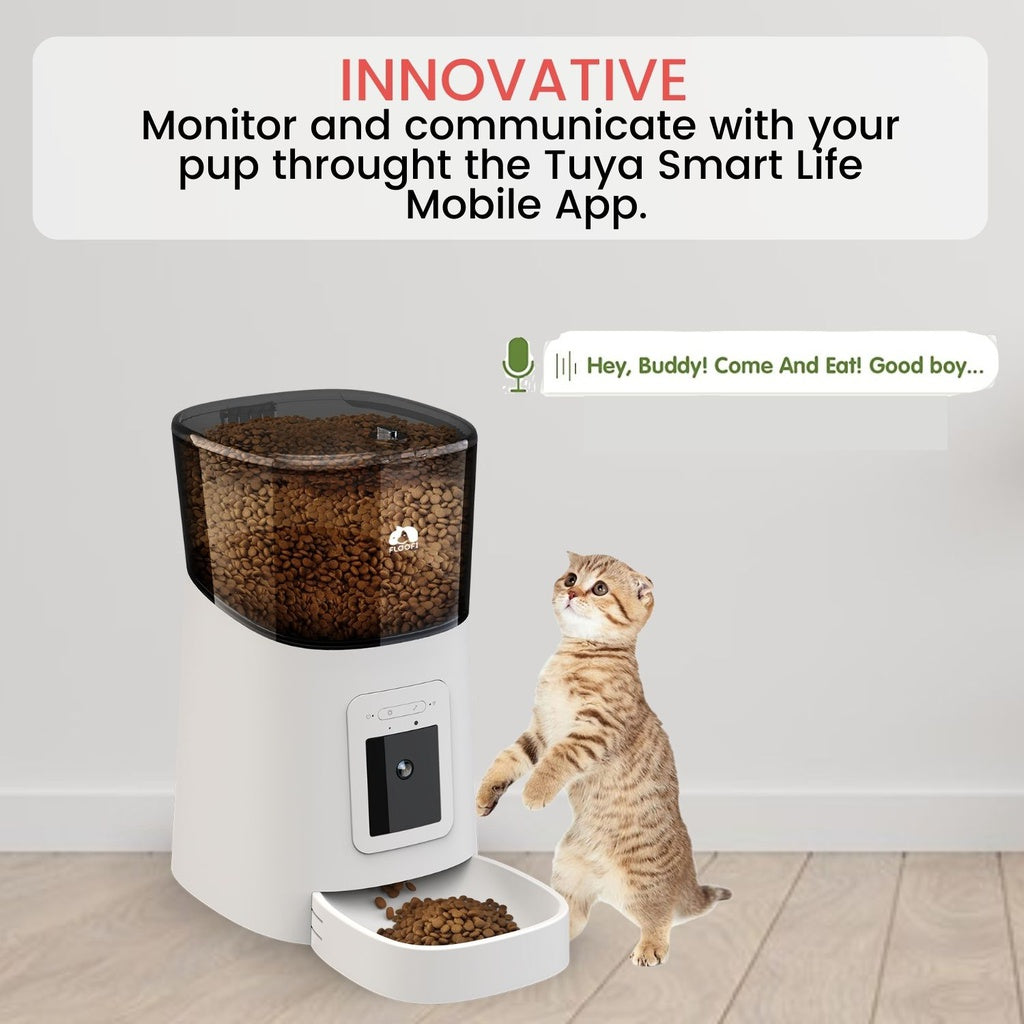 Floofi - Smart Pet Feeder with Camera - White