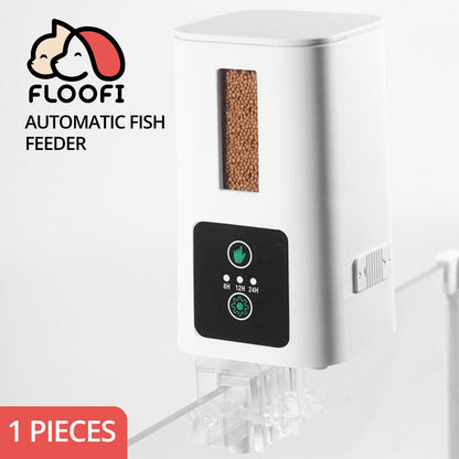 Floofi - 400ML Automatic Fish Feeder - White