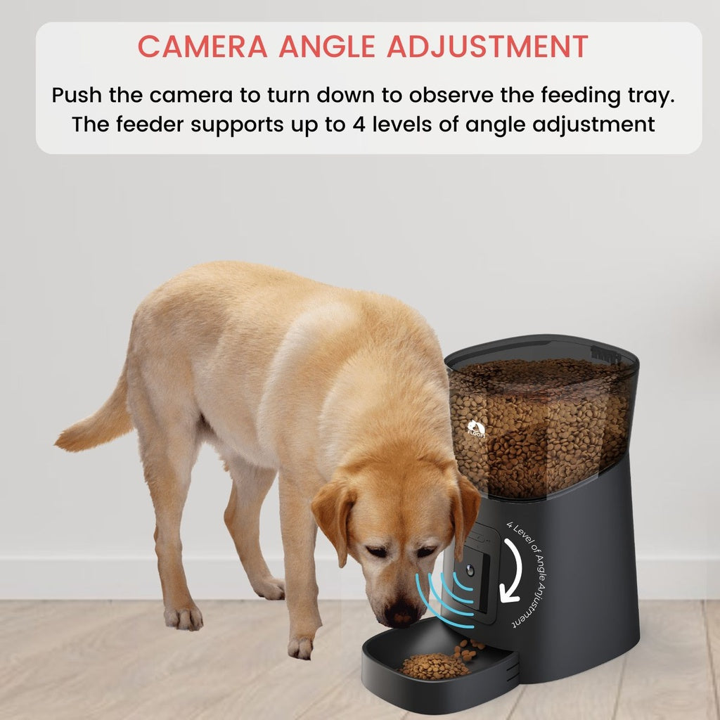 Floofi - Smart Pet Feeder with Camera - Black