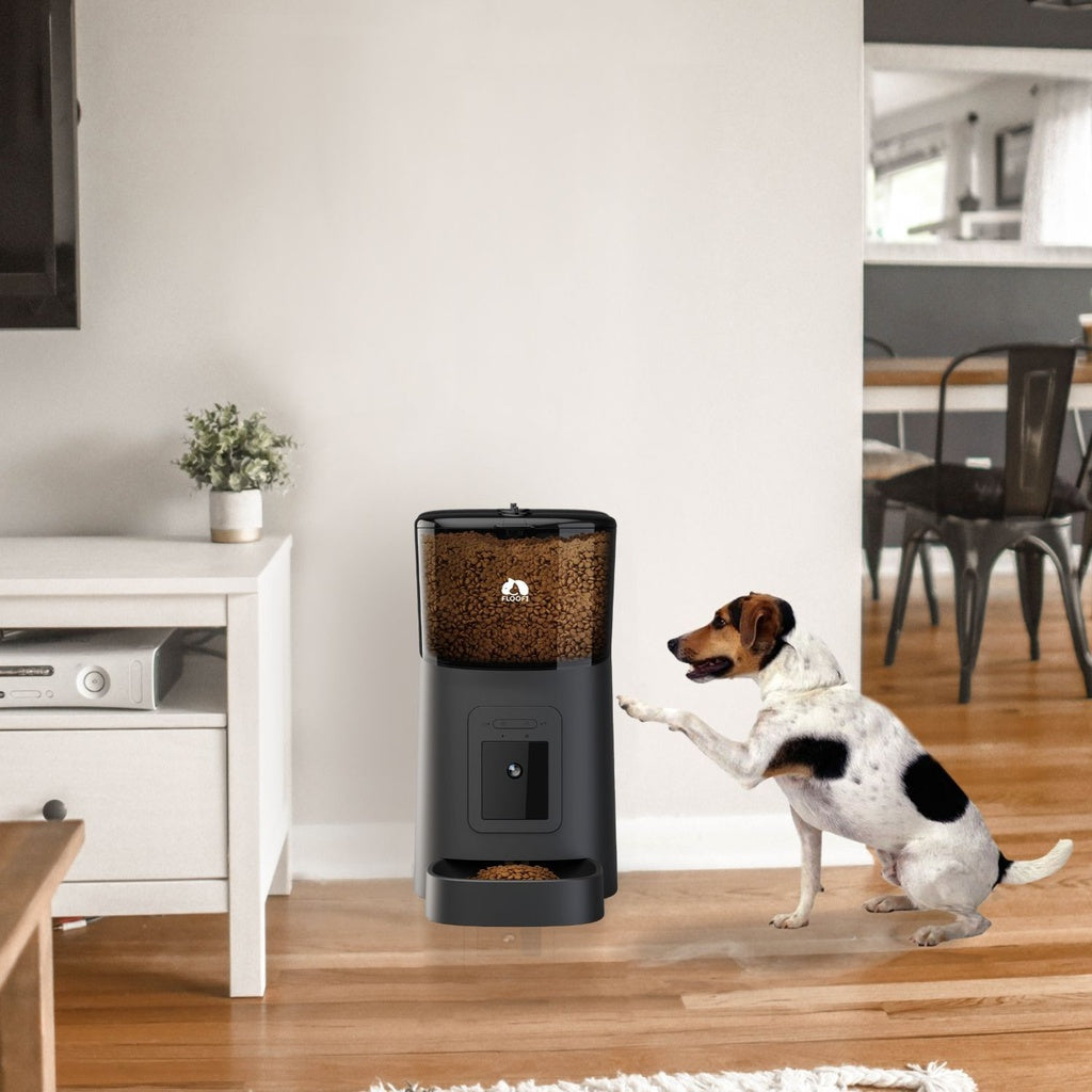 Floofi - Smart Pet Feeder with Camera - Black