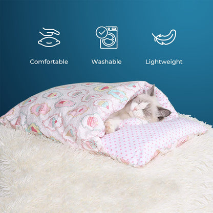 Floofi - Pet Sleeping Bag L size - Fortune Cat