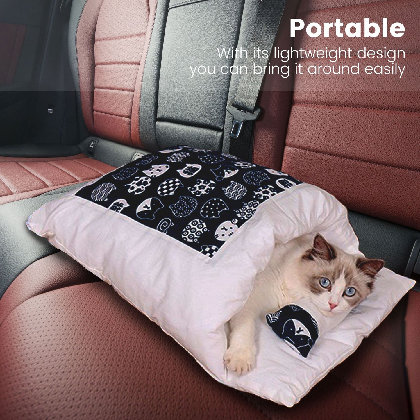 Floofi - Pet Sleeping Bag L size - Fortune Cat