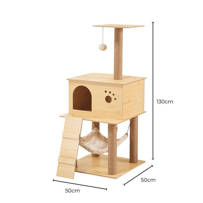 FLOOFI - 130cm Wooden Cat Tree