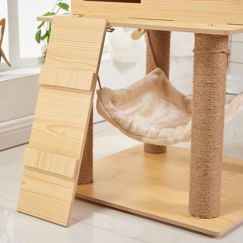 FLOOFI - 130cm Wooden Cat Tree