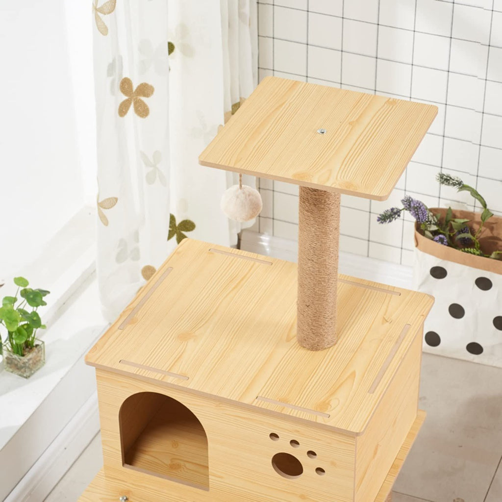 FLOOFI - 130cm Wooden Cat Tree