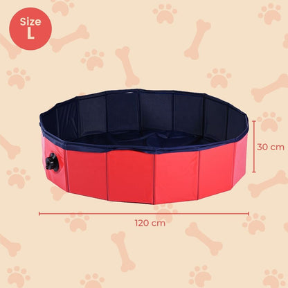 Floofi - Pet Pool 120x30cm XL - Red