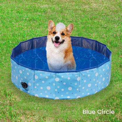 Floofi - Pet Pool 120x30cm XL - Blue Circle