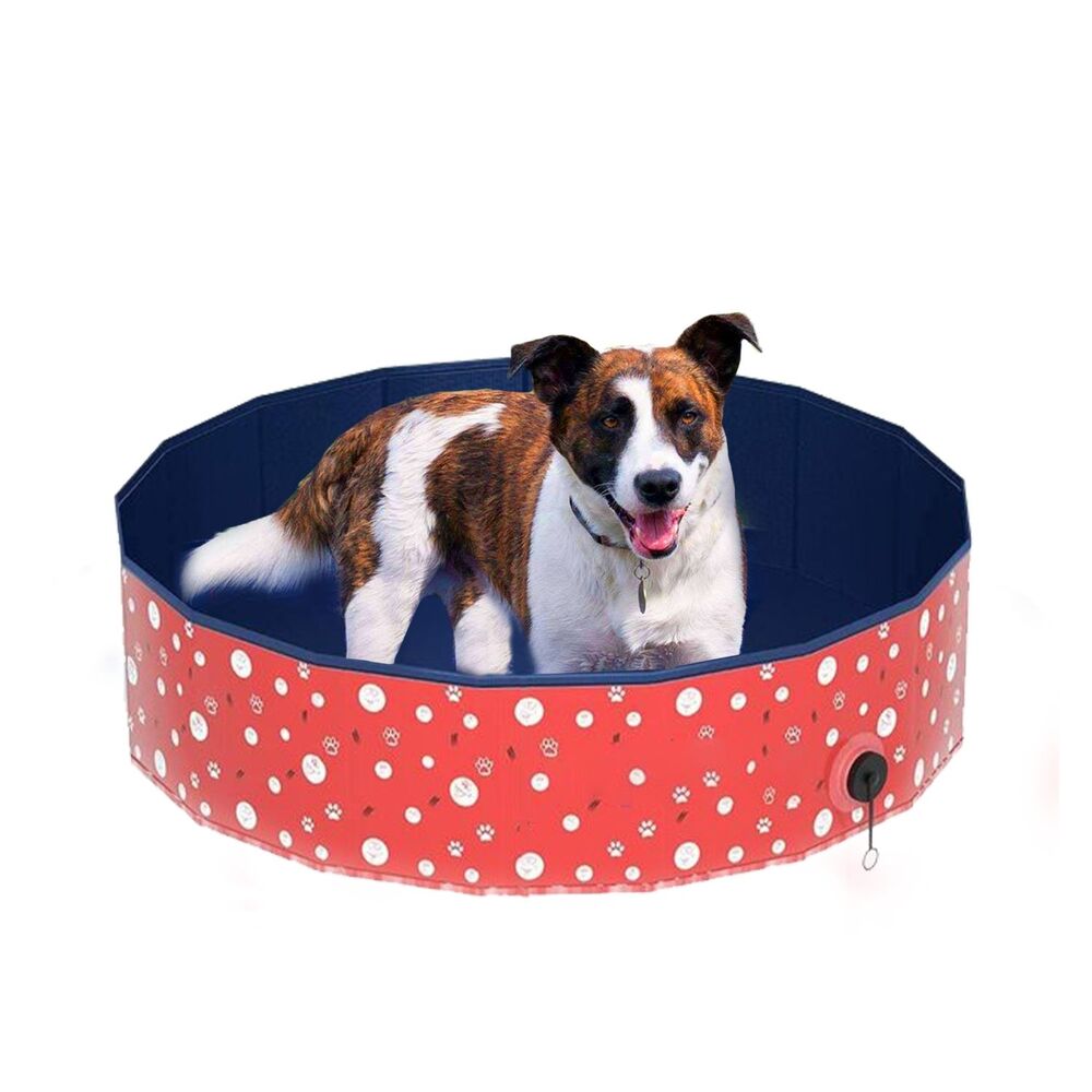 Floofi - Pet Pool 120x30cm XL - Red Circle