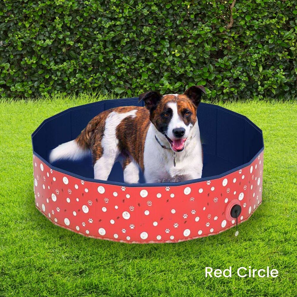 Floofi - Pet Pool 120x30cm XL - Red Circle