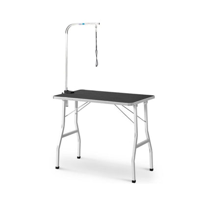 Floofi - Pet Grooming Table 90cm Single Pole - Black