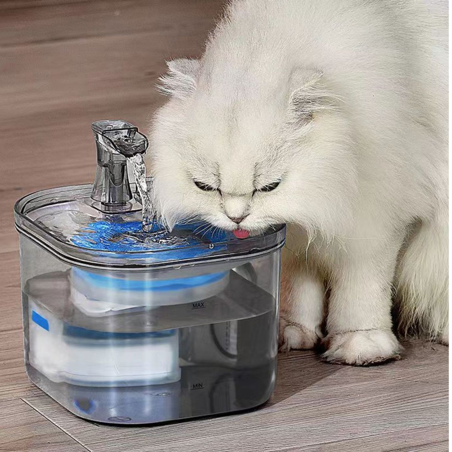 Floofi - 2L Pet Water Fountain for Cats and Small Dogs