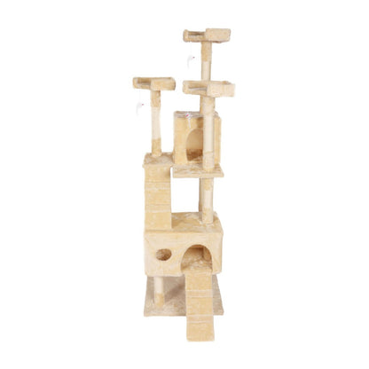 Floofi - 170cm Plush Cat Condo Cat Tree - Beige