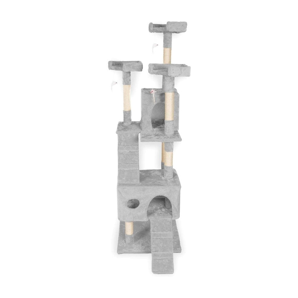 Floofi - 170cm Plush Cat Condo Cat Tree - Grey