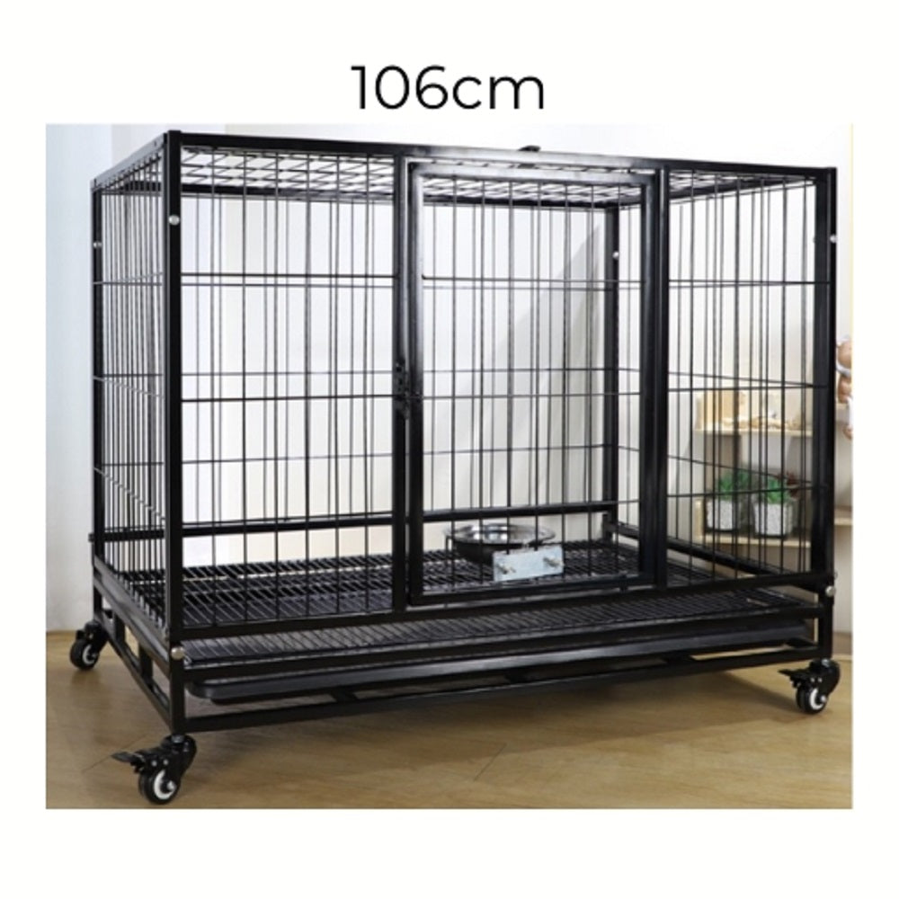 Floofi - Dog Cage 46" (with wheels)